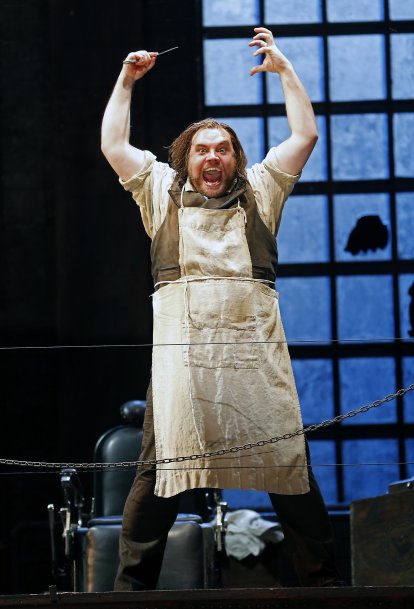 Brian Mulligan as Sweeney Todd at the SF Opera. Photo Credit: SF Opera.